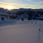 The end of a satisfying day of ski touring. PHOTO: Allison Miles